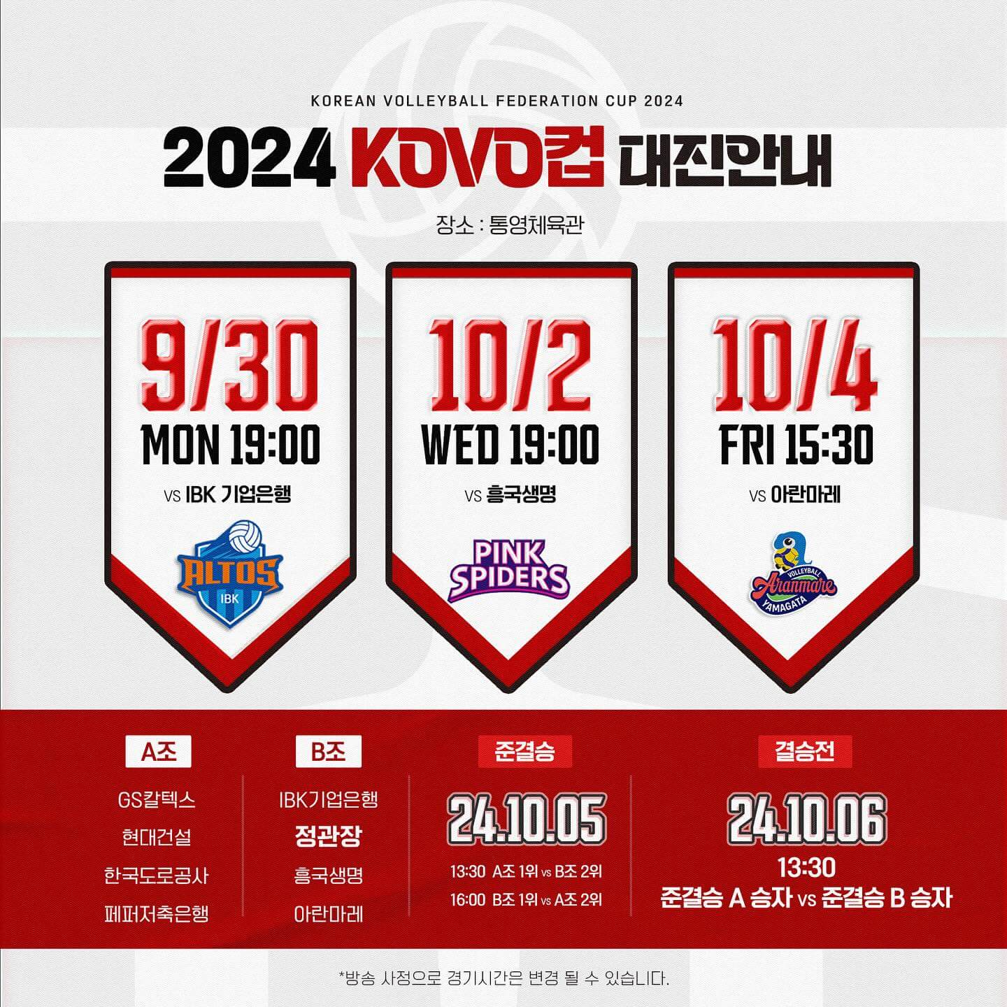 통영 도드람 KOVO컵