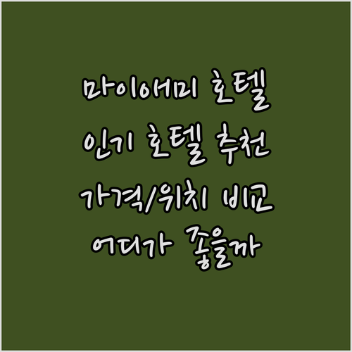 마이애미 인기 호텔 추천! 홀리데이 ..