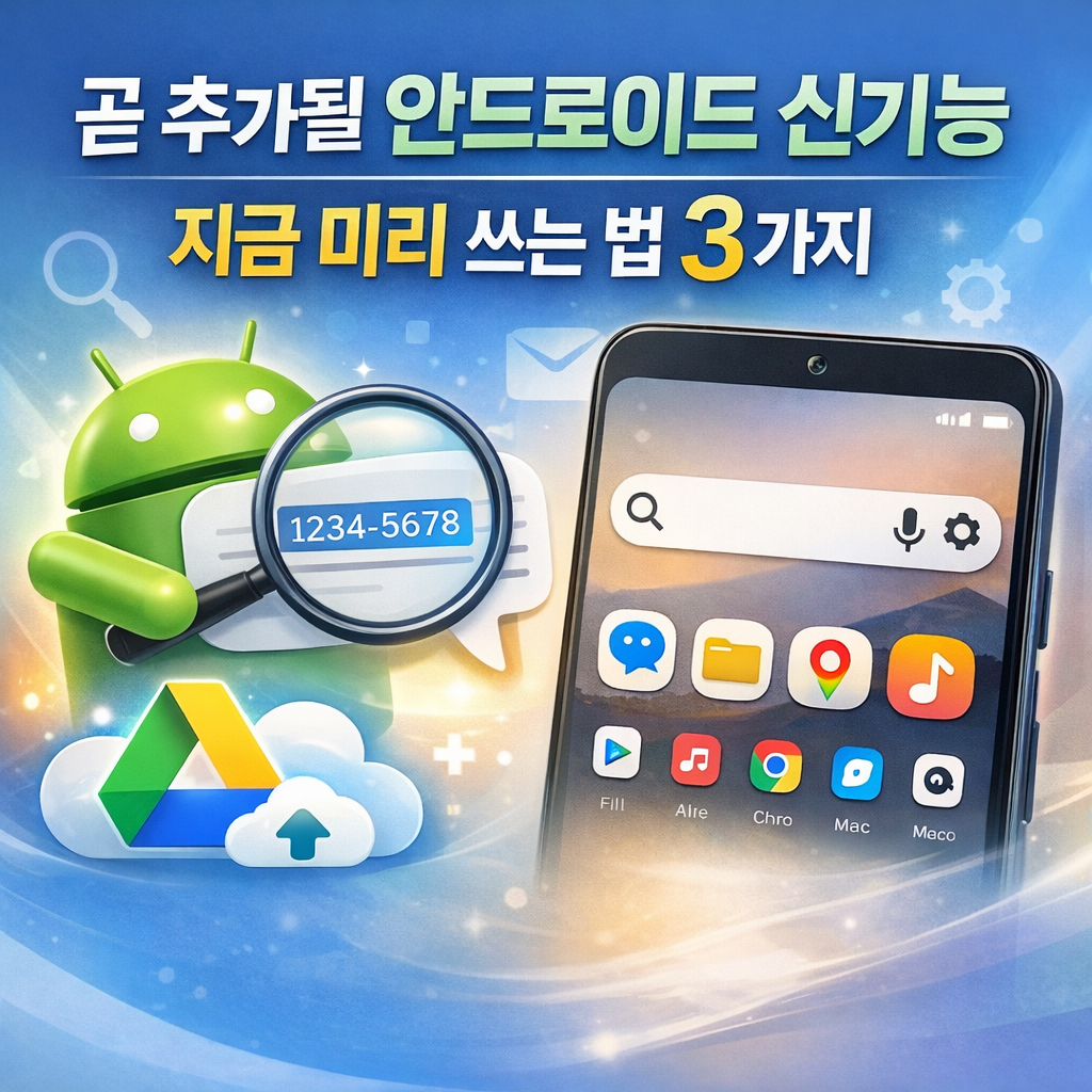 신기능 출시를 기다리지 않아도 된다. 메시지 텍스트 부분 선택, 다운로드 폴더 자동 백업, 더 강력한 홈 검색 바까지—지금 당장 설정으로 앞서 쓰는 3가지 방법을 정리했다