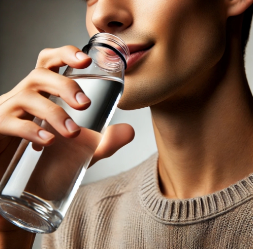 물 마시는 남자