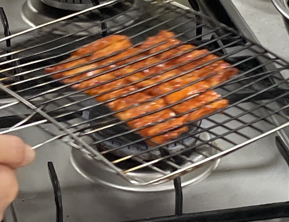 한식조리기능사 실기시험 준비 - 제육구이 - 석쇠에 굽기