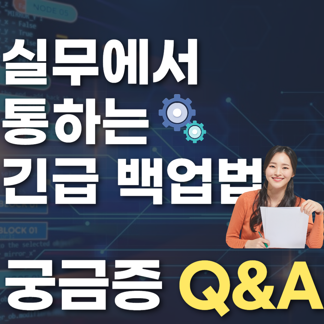 실무에서 통하는 긴급 백업법