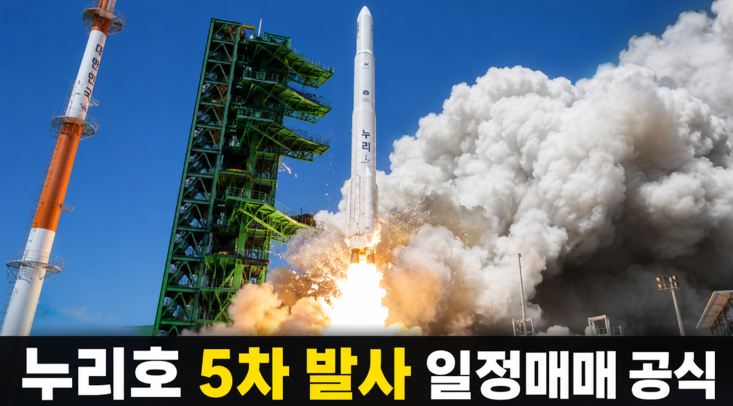 누리호 5차 발사 일정매매 포스팅 썸네일
