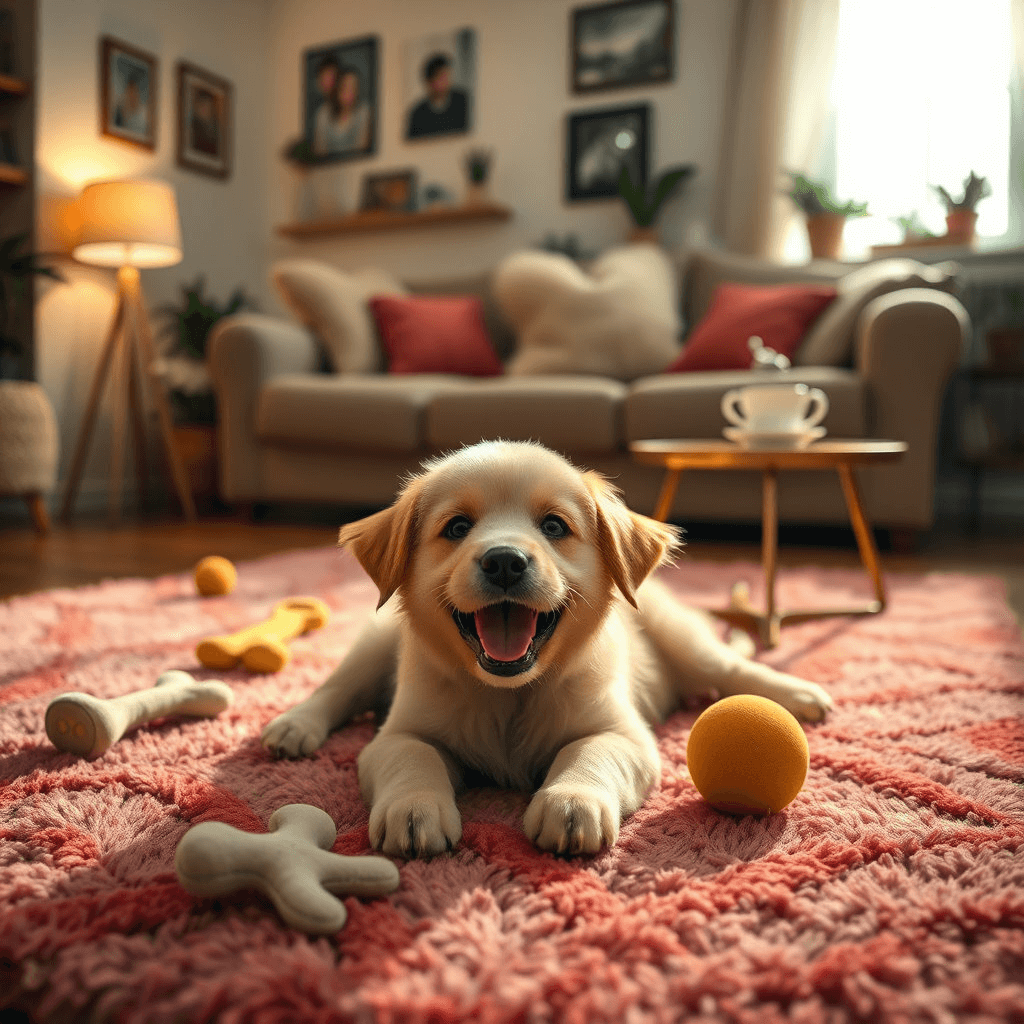 강아지가 웃는 꿈 해몽