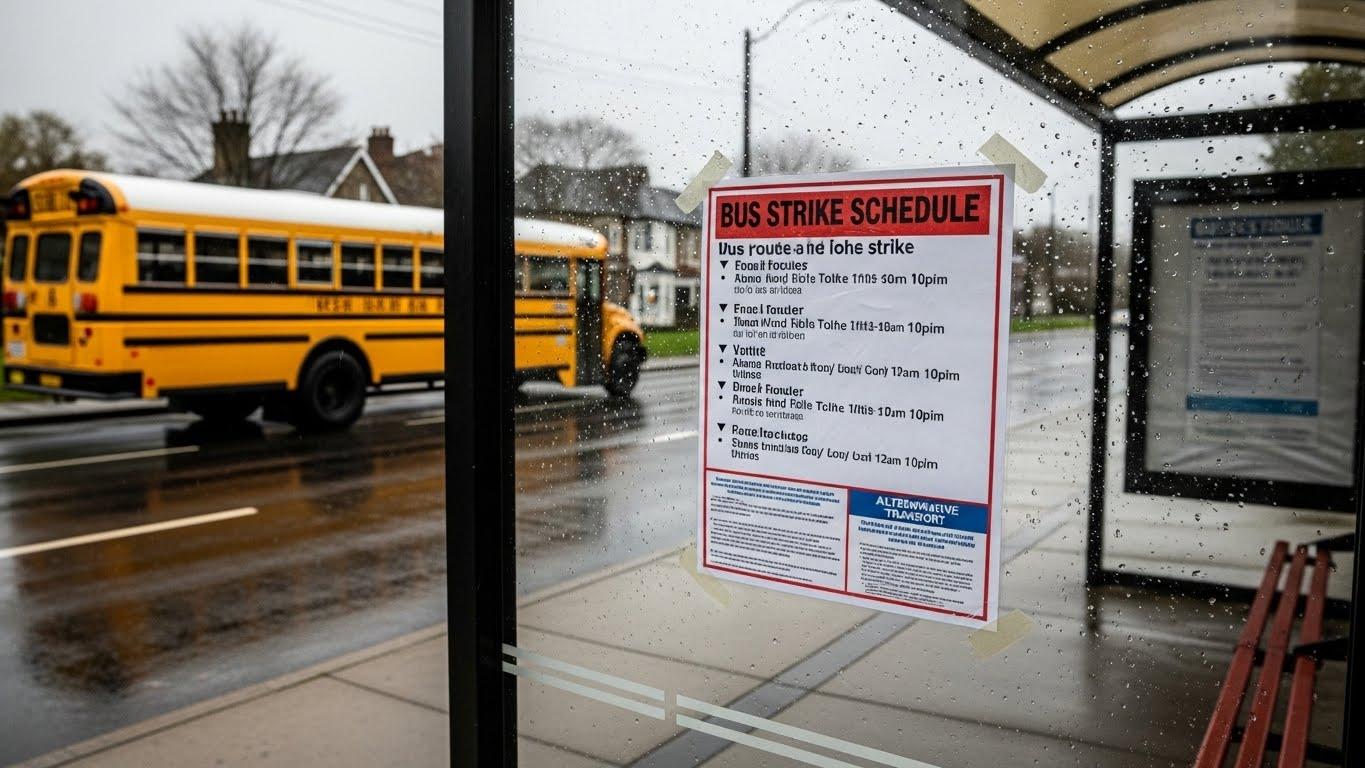 버스 파업 시간표