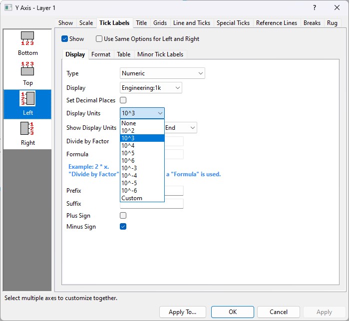 표기법 설정 후, 생략할 단위를 결정하는 방법을 설명하는 이미지