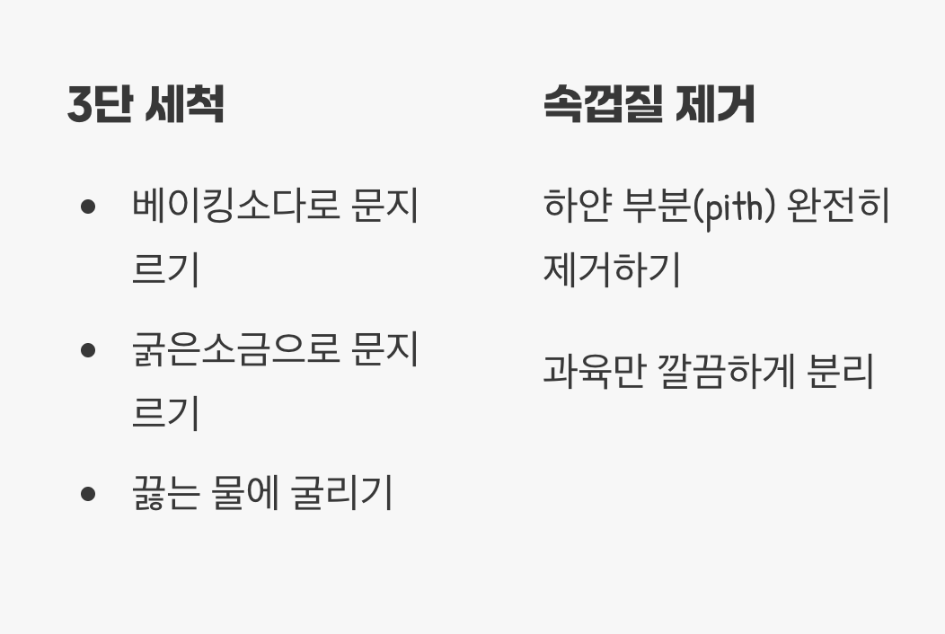 자몽청, 가장 중요한 과정, 쓴맛과의 전쟁
