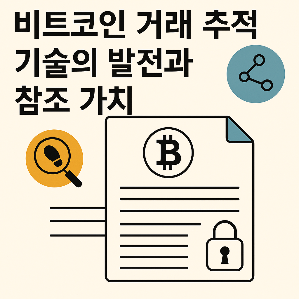 비트코인 거래 추적 기술의 발전과 참조 가치