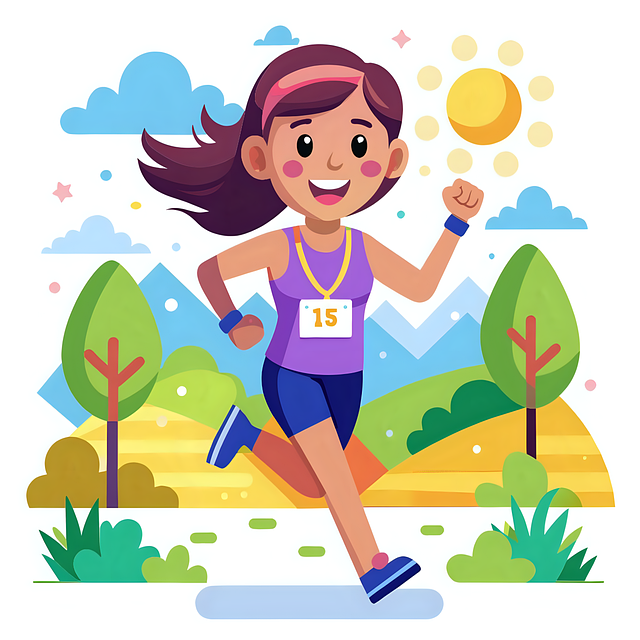 여서의 몸과 마음을 건강하게 만드는 러닝 그림