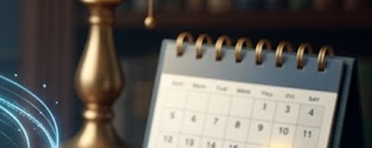 채권 문서 위 나침반과 우상향 막대그래프 홀로그램&amp;#44; 금융 서적&amp;#44; 달력을 배치하여 전략적인 채권 ETF 투자 방향과 성장성을 표현한 이미지.