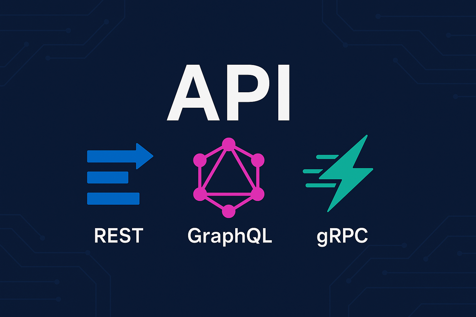 REST vs GraphQL vs gRPC API communication methods comparison guide with performance metrics and implementation examples
