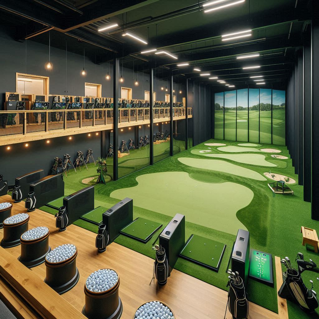 실내골프연습장 배경