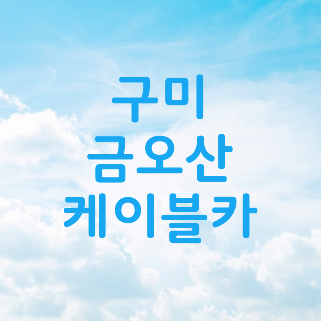 구미 금오산 케이블카 요금 주차