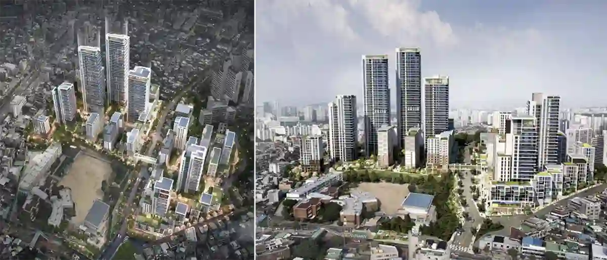 신길2구역-공공주택-1332세대-아파트-조감도