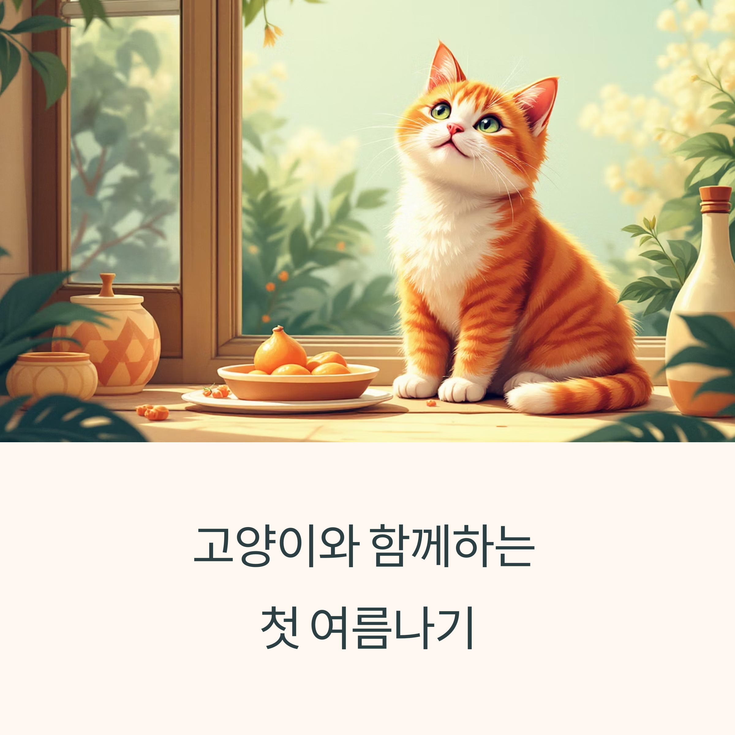 고양이와 함께하는 첫 여름나기