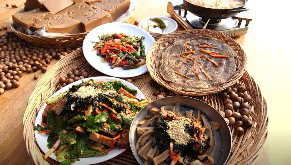 묵밥, 전, 도토리묵