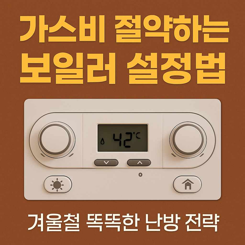 가스비 절약하는 보일러 설정법 &ndash; 겨울철 똑똑한 난방 전략