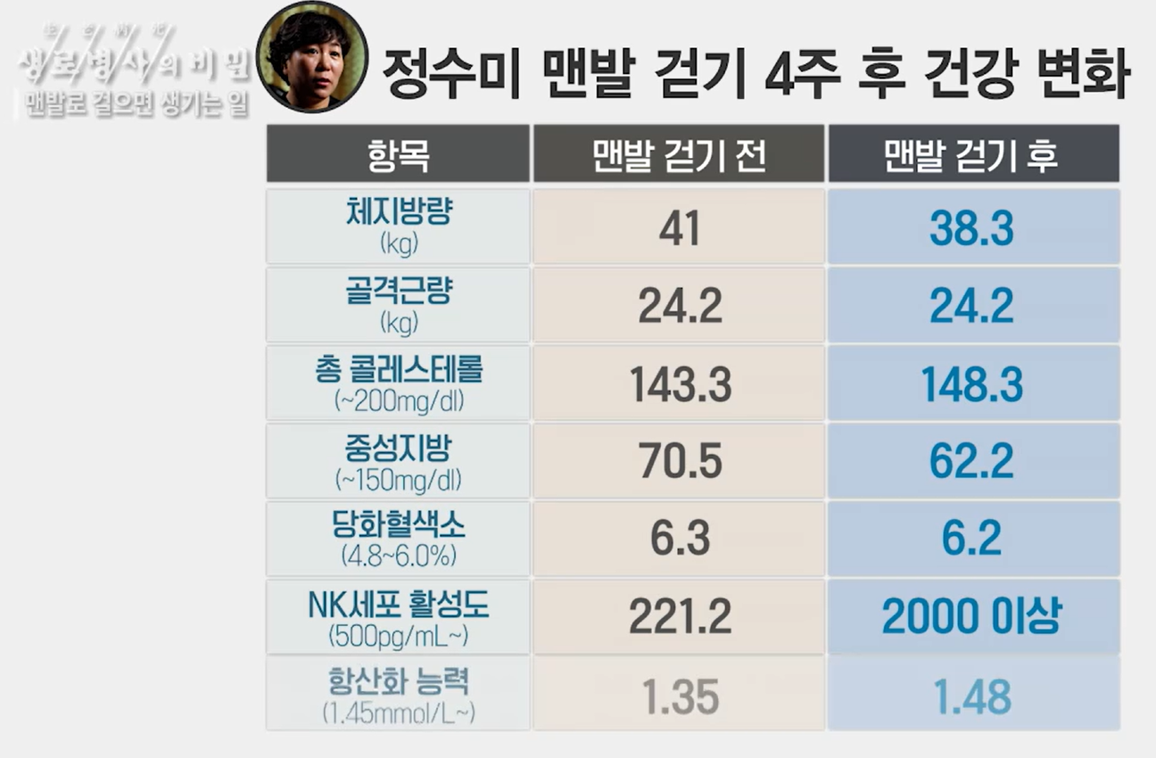 맨발 걷기 효능