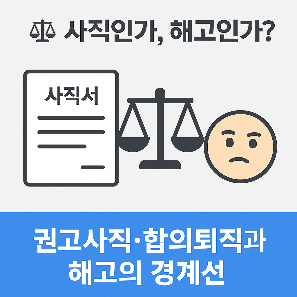권고사직·합의퇴직인지 해고인지 판별 기준
