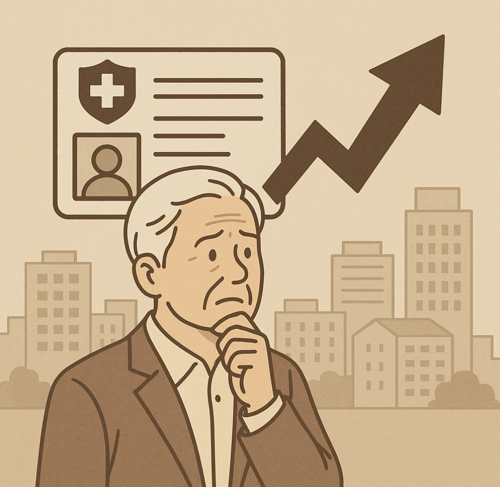 퇴직후 건강보험료 인상 관련 이미지