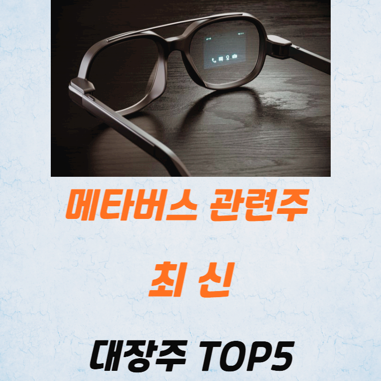 메타버스 관련주 대장주 테마주 TOP5 : 스마트글라스