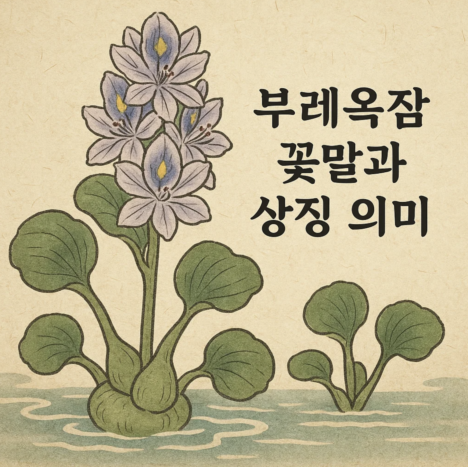 부레옥잠 꽃말과 상징 의미