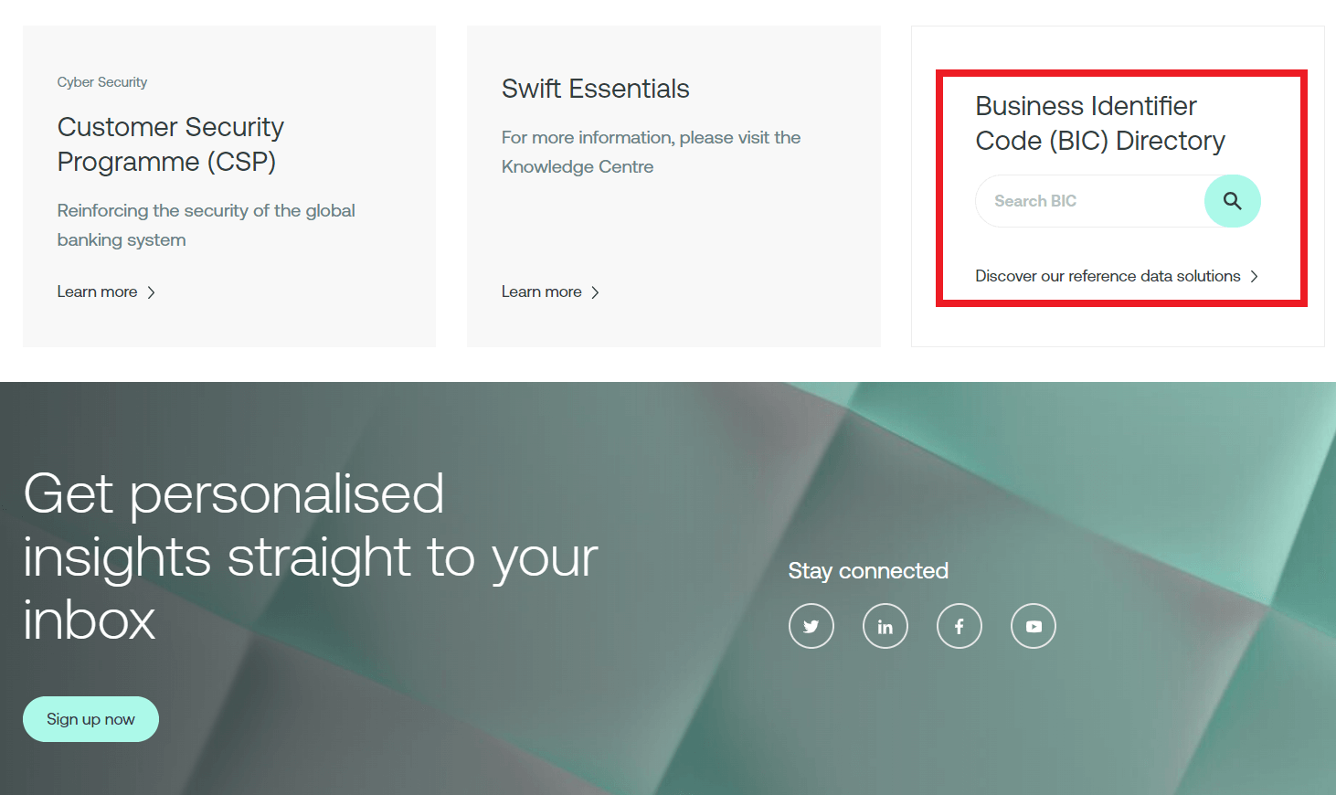 SWIFT 은행 식별 코드(BIC)