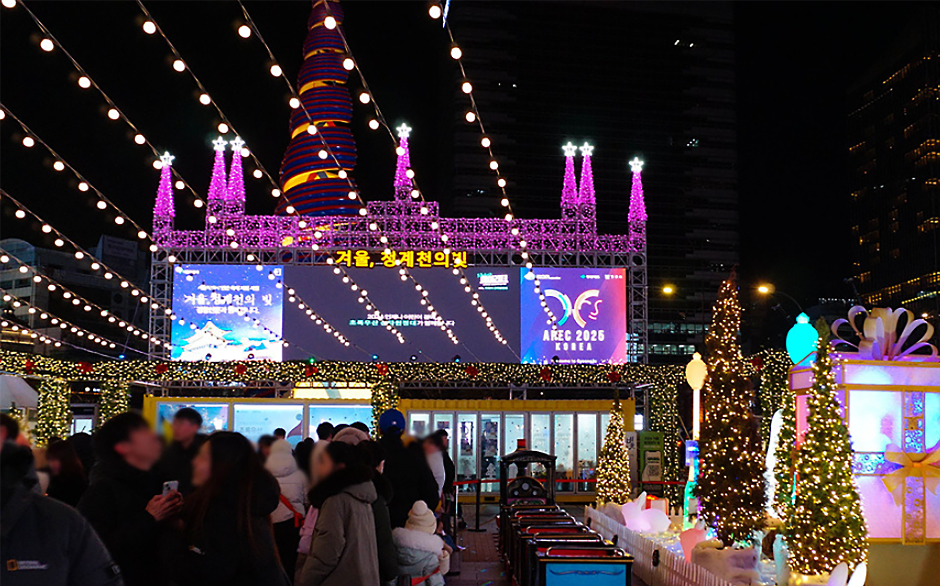 겨울, 청계천의 빛