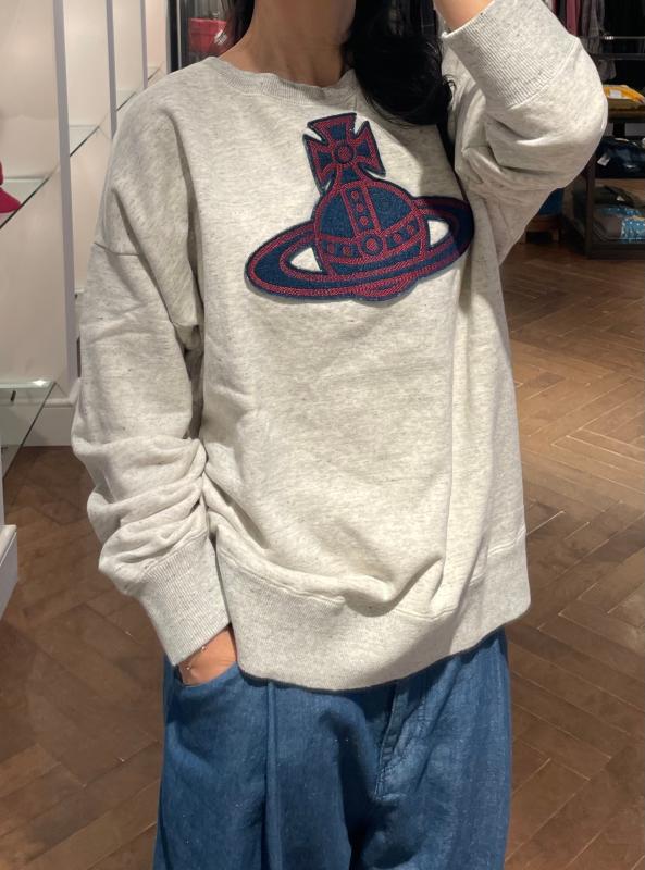 비비안웨스트우드 비비안웨스트우 22new ORB 와펜 빅로고 베이직 맨투맨