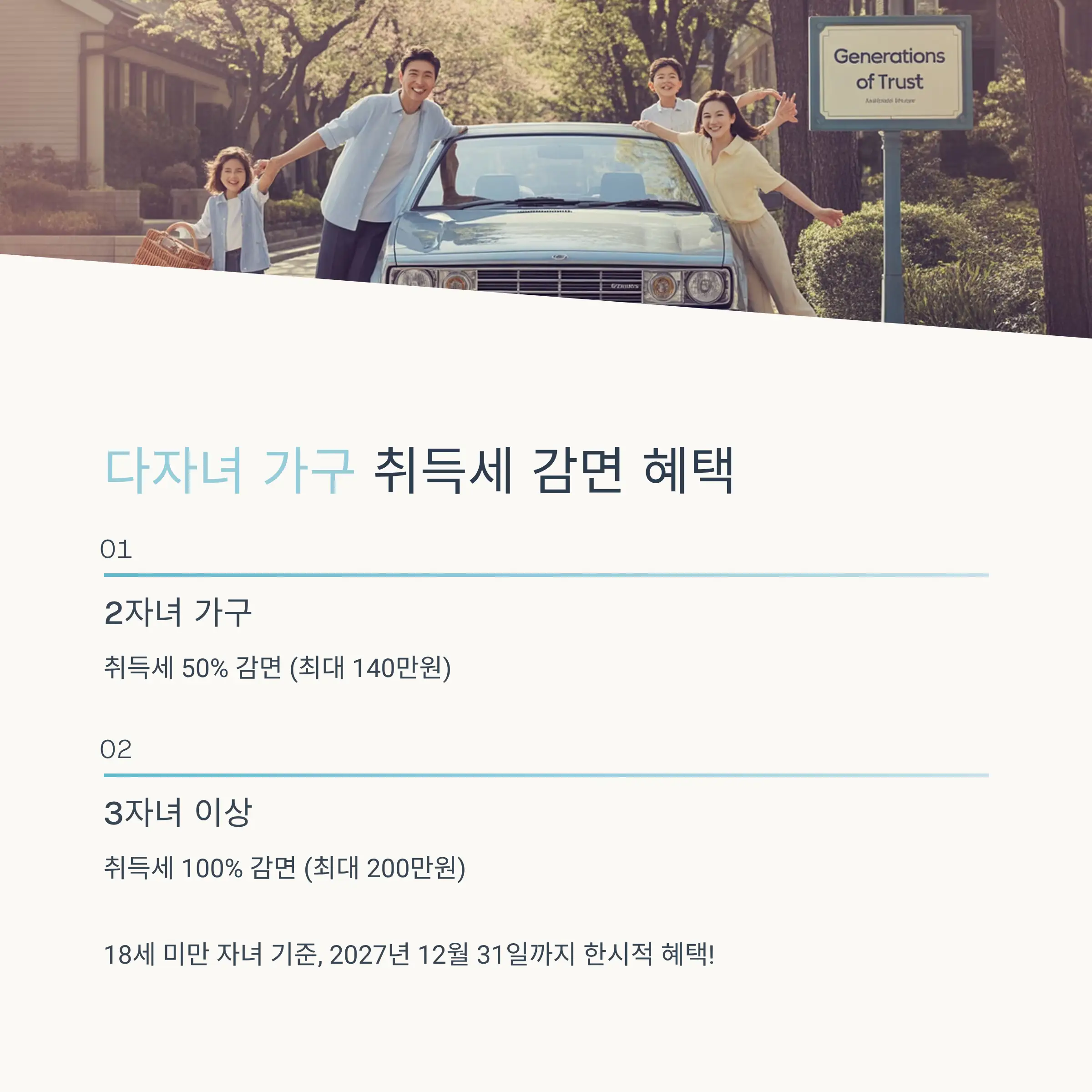 국가유공자 자동차 취득세 감면 안내