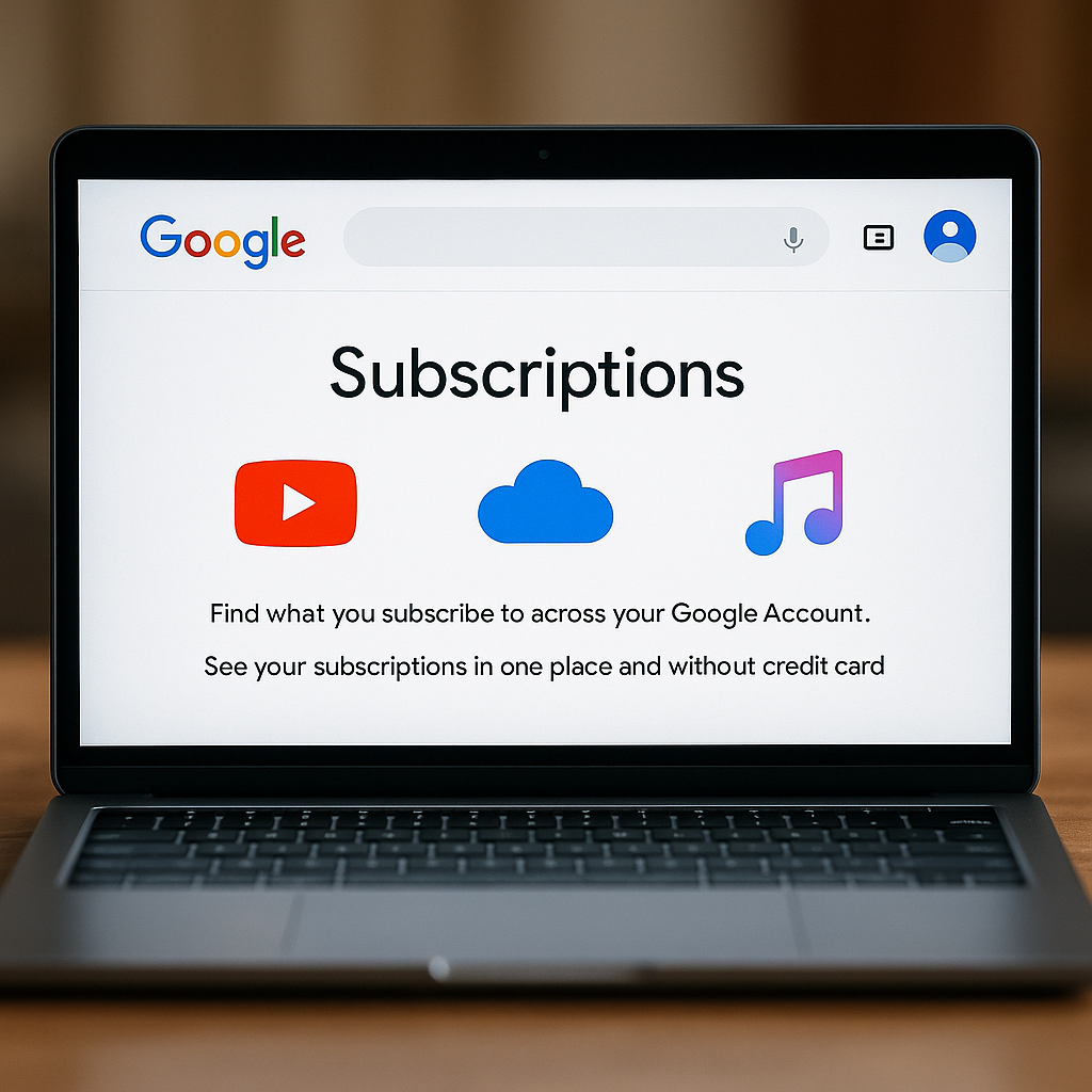 구글 구독 서비스 개요 화면
