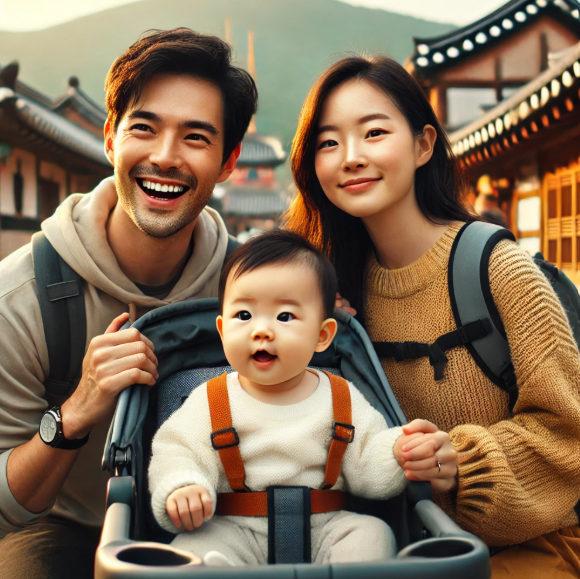 12개월 아기랑 국내여행하는 모습