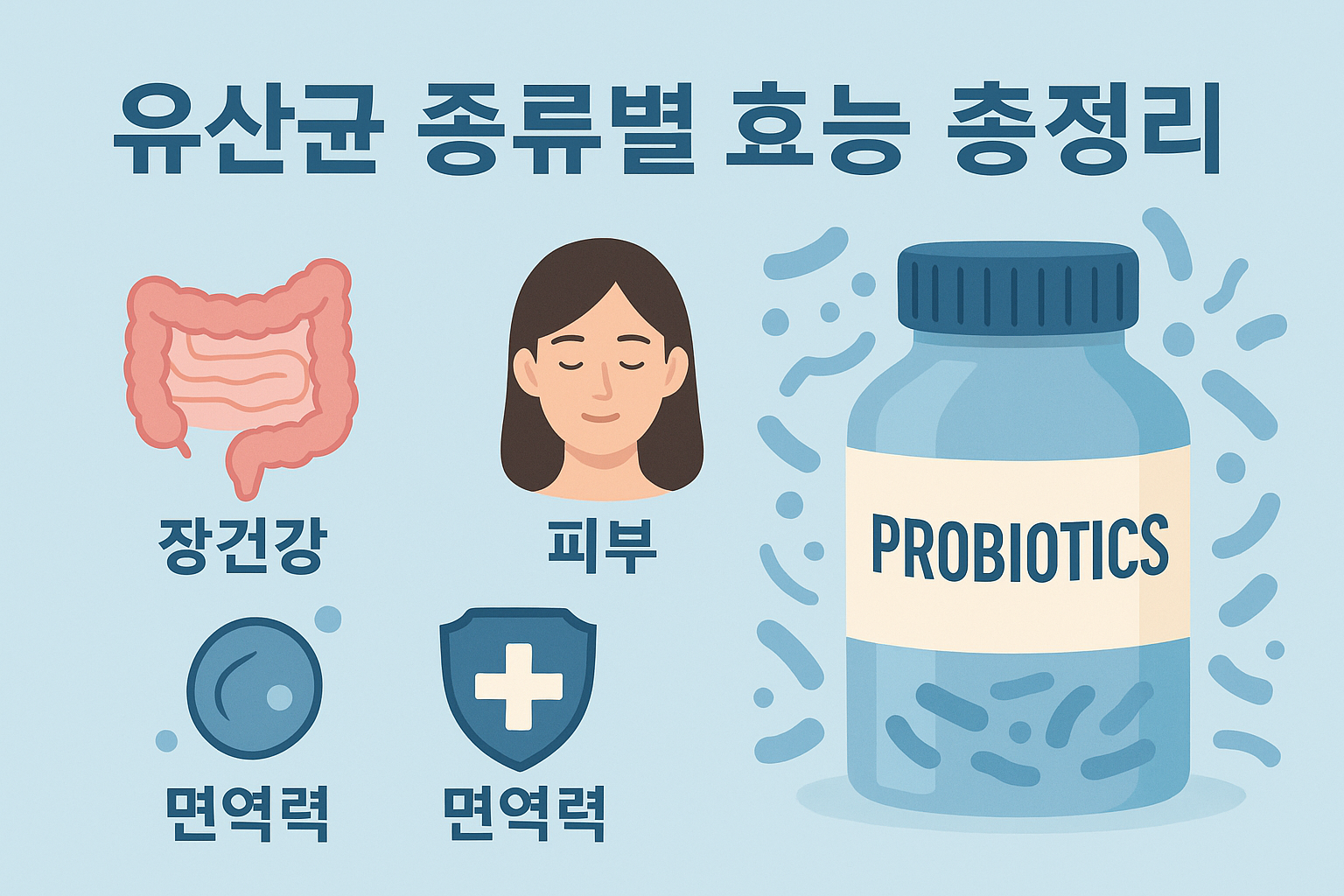 "유산균 종류별 효능 총정리"에 대한 이미지입니다.