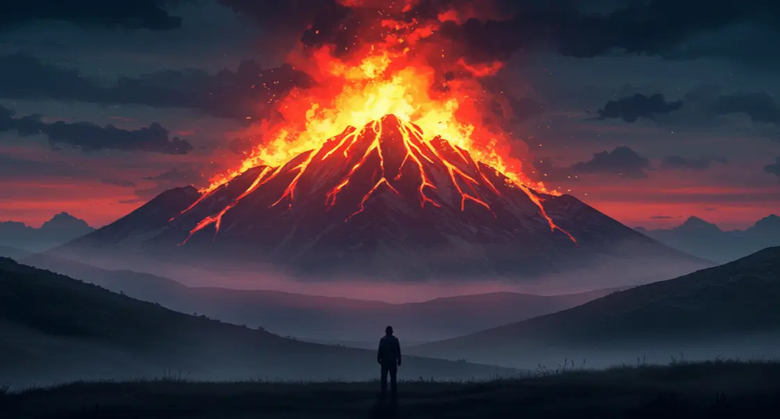 불타는 산을 보는 꿈