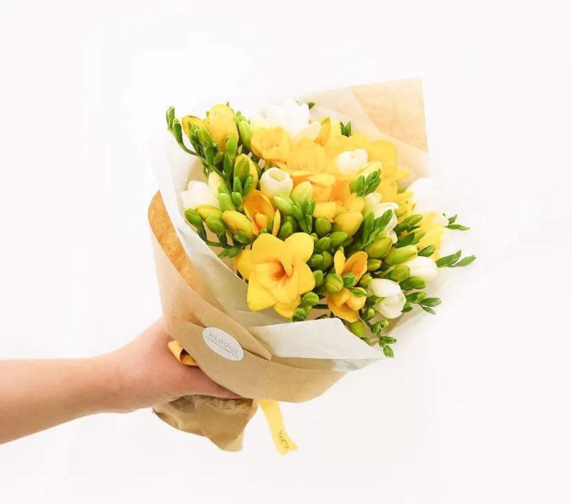 프리지아 수선화 꽃말 꽃다발 선물 의미_5