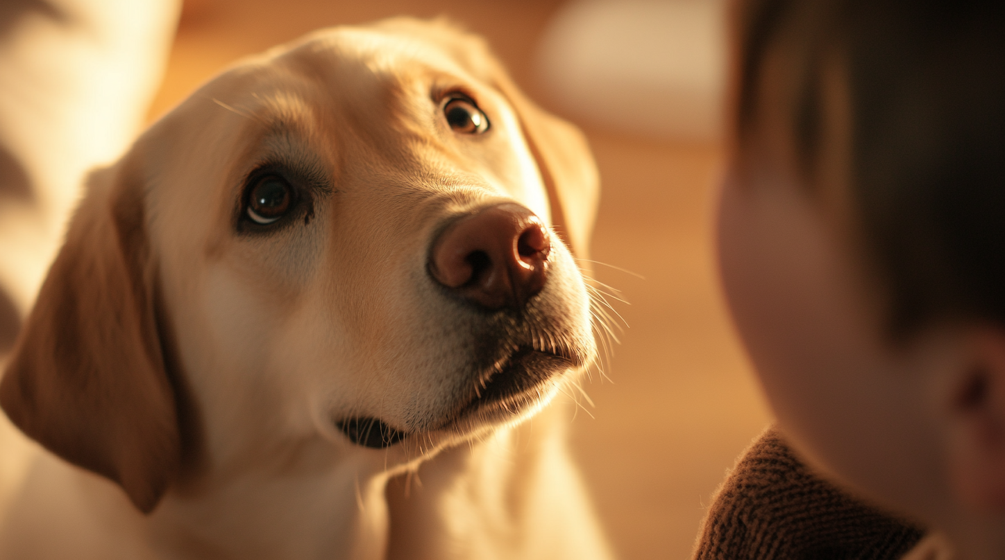 주인의 말을 이해하고 싶은 강아지