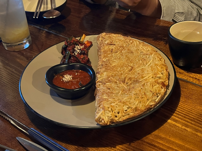 치즈감자채전 모습 2