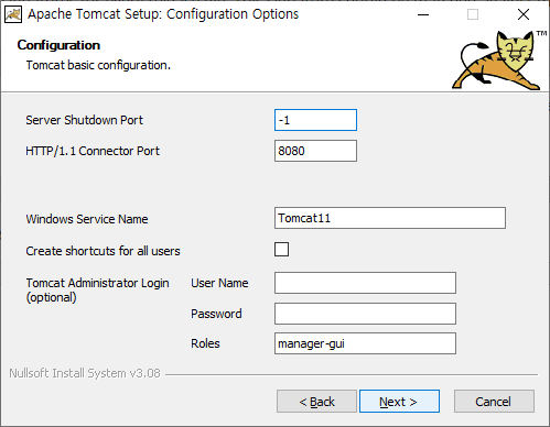 Configure