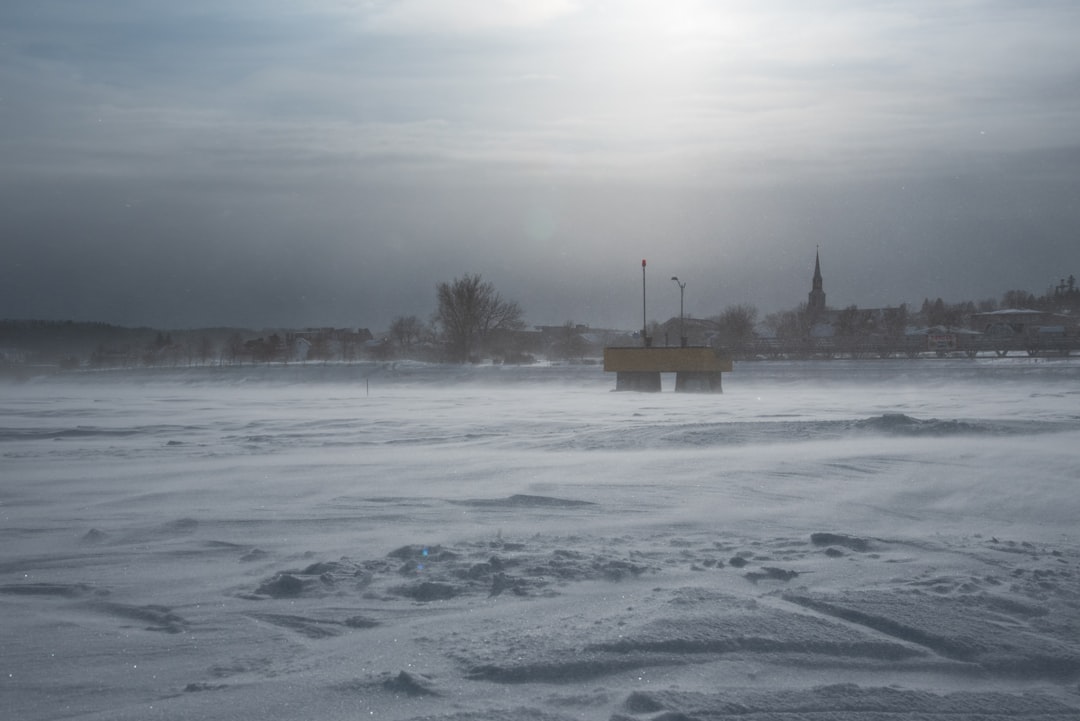 Ice fishing.