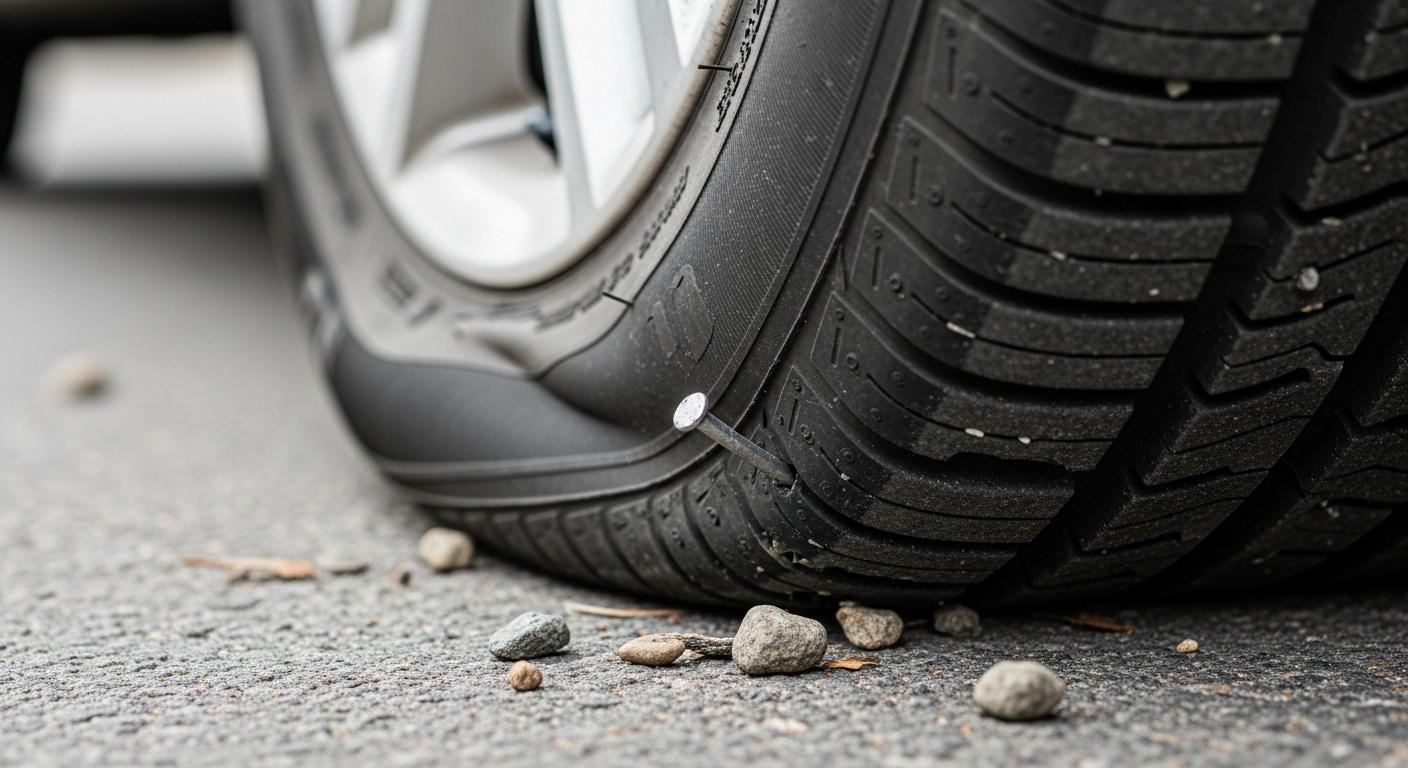 자동차 타이어 실빵꾸