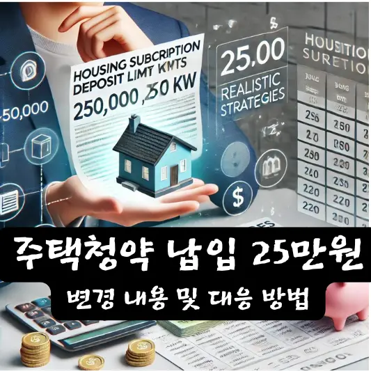 청약한도 25만원 변경