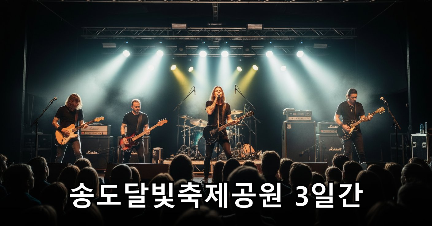 열정적인 록 밴드가 무대 위에서 공연하는 모습