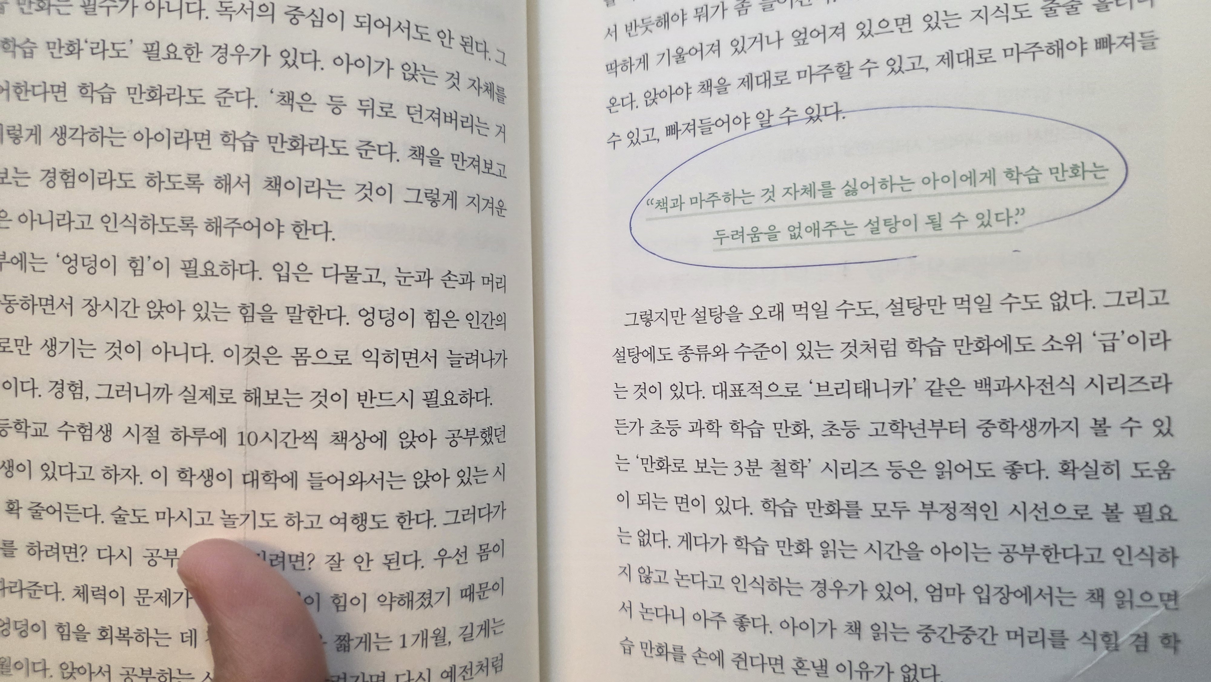 책과 마주하는 것 자체를 싫어하는 아이에게 학습 만화는 두려움을 없애주는 설탕이 될 수 있다.