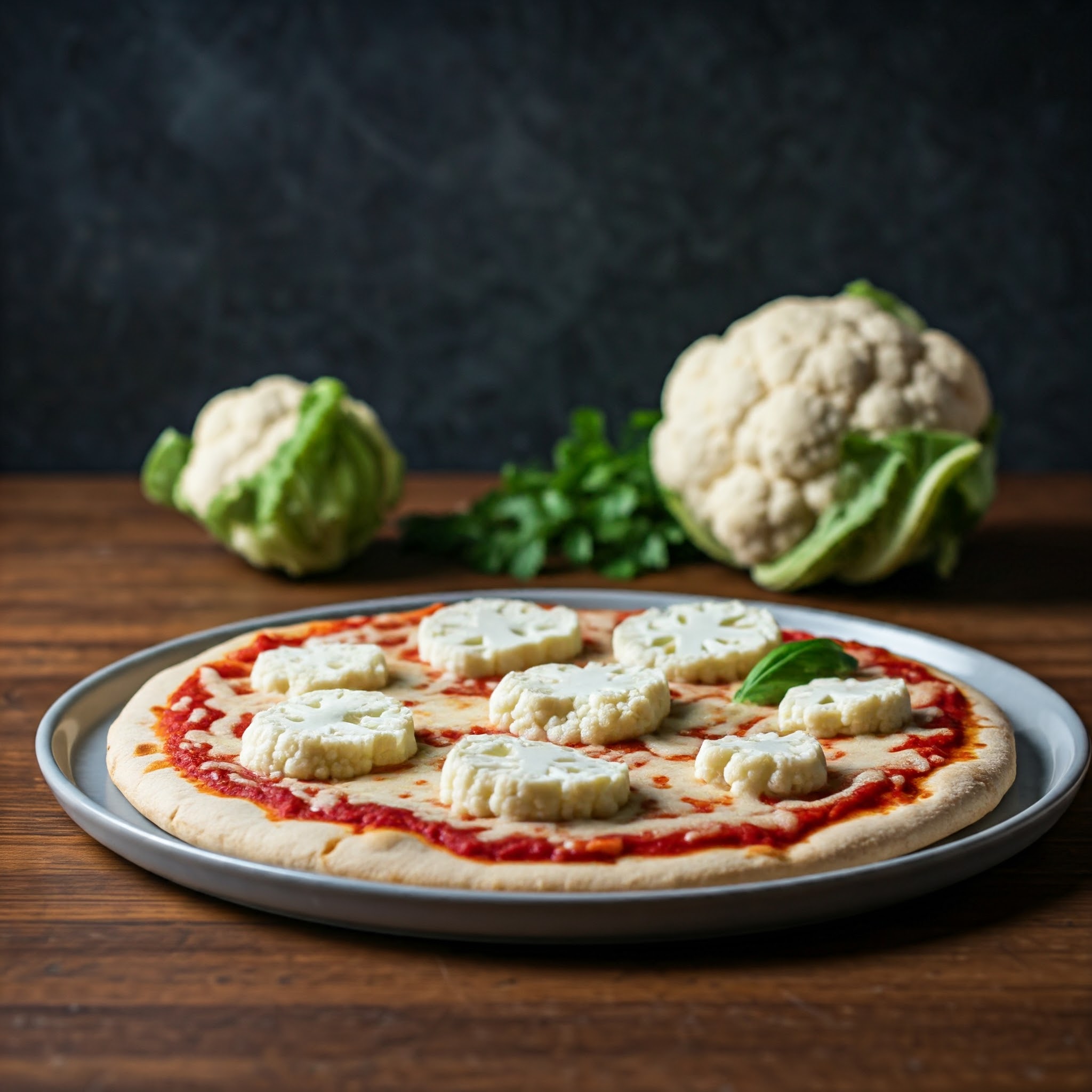 맛있고 간편한 저칼로리 콜리플라워 피자