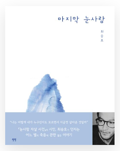 최승호 책 '마지막 눈사람' 표지