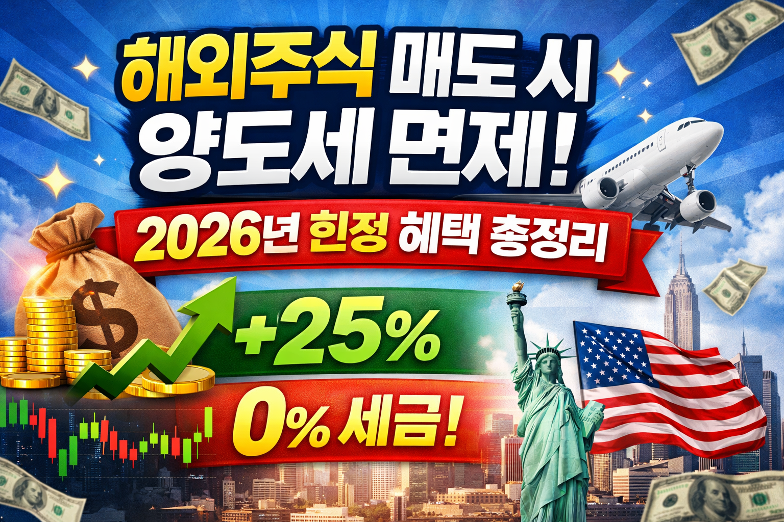 해외주식 매도 시 양도세 면제! 2026년 한정 혜택 총정리