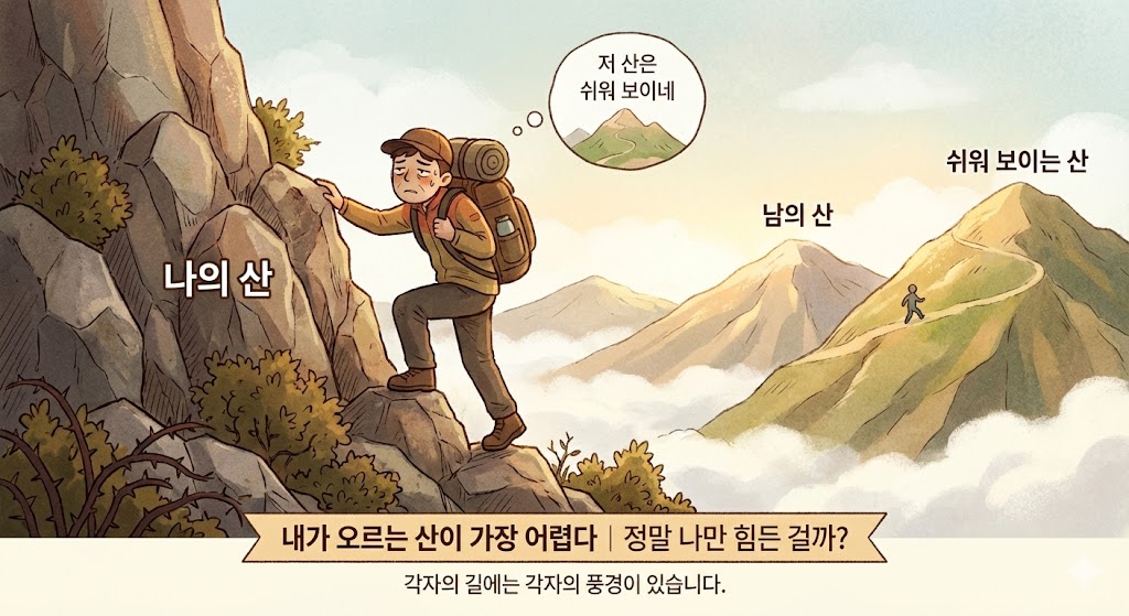 내가 오르는 산이 가장 어렵다 이미지