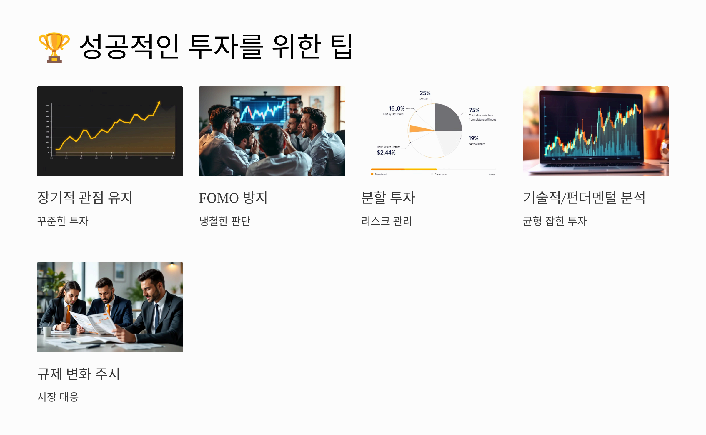 성공적인 투자를 위한 팁