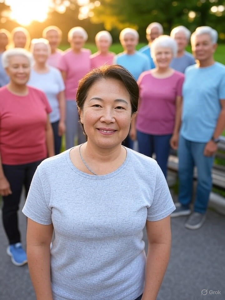 병을 극복한 사진