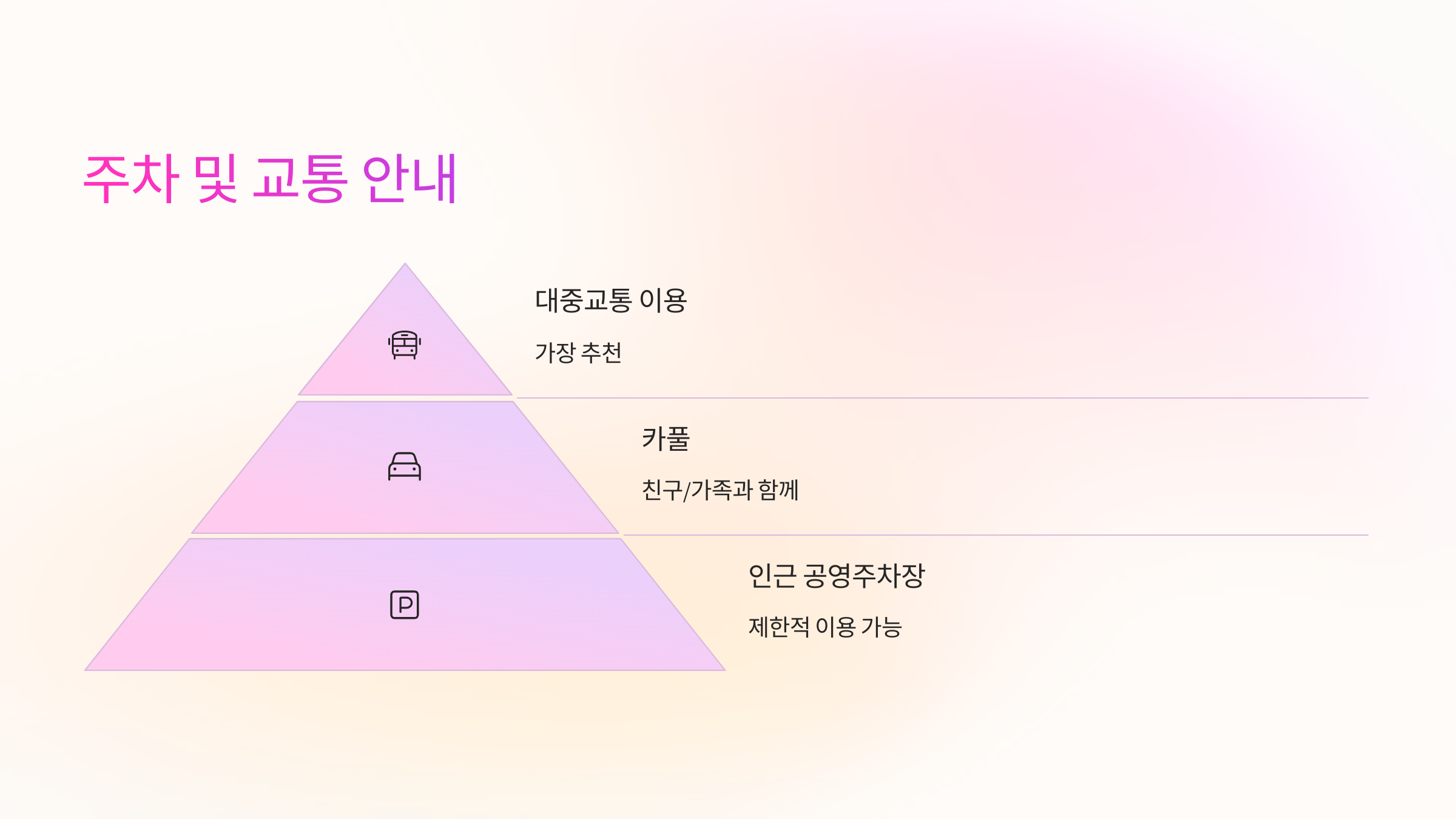 🚗 주차 및 교통 안내